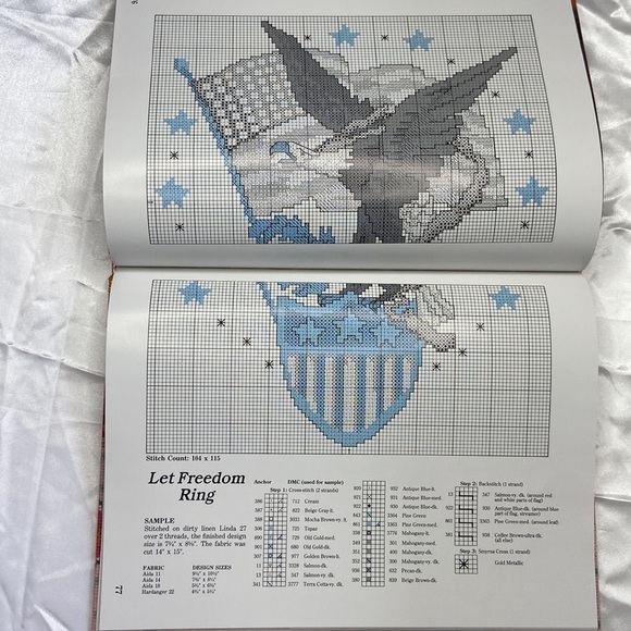 Vanessa Ann's Holidays in Cross Stitch 1991 Hardcover Book Vintage NEW - Picture 11 of 14